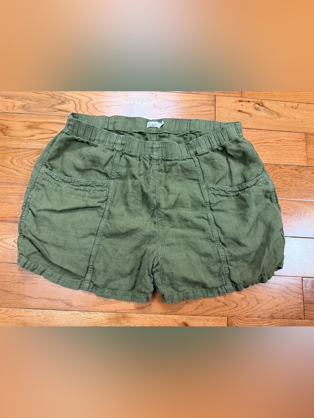 Faherty 100% Linen Pull-On Shorts